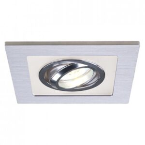 NICELIGHT I zápustná česaný hliník/satinované sklo 12V GU53 50W