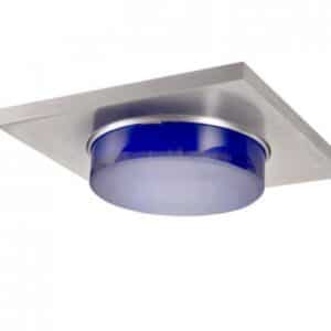 OREA SQ zápustná modrá česaný hliník 12V GU53 50W IP54