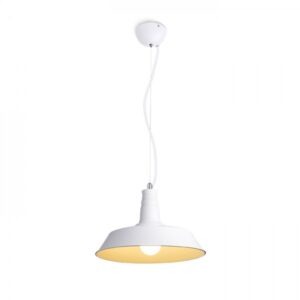 GOLDIE 46 závesná biela/biela  230V LED E27 30W