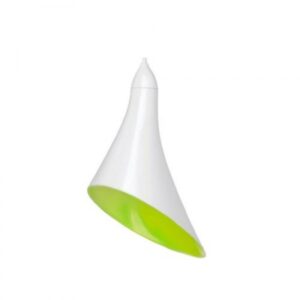 Lily by Jenny Keate závesná biela/zelená plast 230V E14 40W