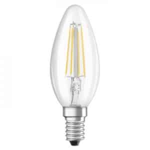 OSRAM Retrofit sviečková  číra 230V E14 LED EQ40  2700K