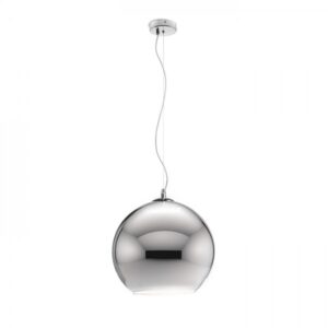 BEAU MONDE 30 závesná  chrómové sklo 230V LED E27 15W