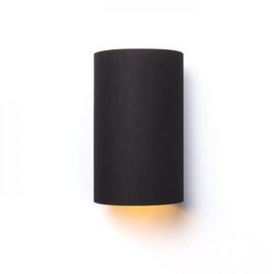 RON W 15/25 nástenná  Pollycotton čierna/zlatá fólia 230V LED E27 15W