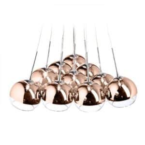 ASTRAL závesná  medené sklo/číre sklo 230V/12V G4 10x20W