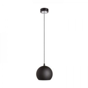 COPA závesná čierna sklo 230V LED E27 11W