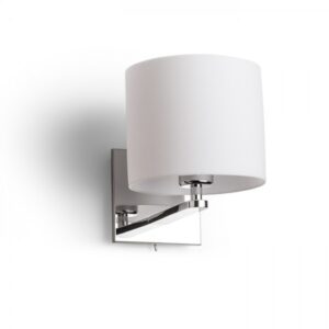 PENTHOUSE nástenná biele PVC chróm 230V LED E27 15W