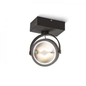 KELLY LED I nástenná čierna  230V LED 12W 24°  3000K