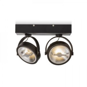 KELLY LED II nástenná čierna  230V LED 2x12W 24°  3000K