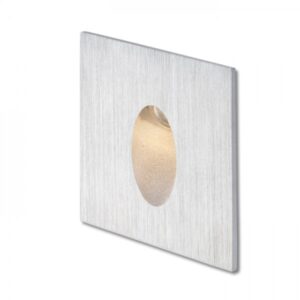 ELICA SQ zápustná  česaný hliník 230V LED 3W IP54  3000K