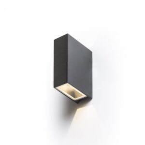 UKKO nástenná čierna  230V LED 2x3W 55° IP54  3000K