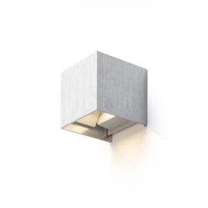 TITO SQ nástenná  česaný hliník 230V LED 6W IP54  3000K