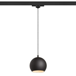 COPA na trojokruh. lištu čierna sklo 230V LED E27 11W