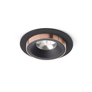 SHARM R I zápustná čierna/čierna meď 230V LED 10W 24°  3000K