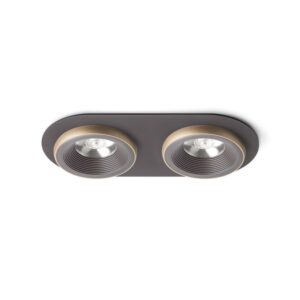 SHARM R II zápustná hnedá/perlová zlatá  230V LED 2x10W 24°  3000K