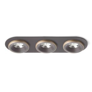 SHARM R III zápustná hnedá/perlová zlatá  230V LED 3x10W 24°  3000K