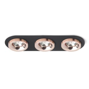 SHARM R III zápustná čierna meď/meď 230V LED 3x10W 24°  3000K