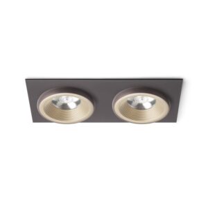 SHARM SQ II zápustná perlová zlatá/hnedá  230V LED 2x10W 24°  3000K