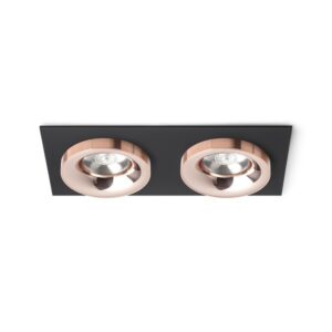 SHARM SQ II zápustná čierna meď/meď 230V LED 2x10W 24°  3000K