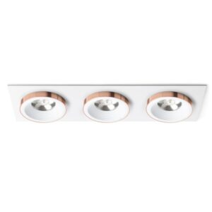 SHARM SQ III zápustná biela meď 230V LED 3x10W 24°  3000K
