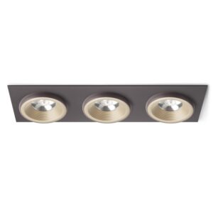 SHARM SQ III zápustná perlová zlatá/hnedá  230V LED 3x10W 24°  3000K