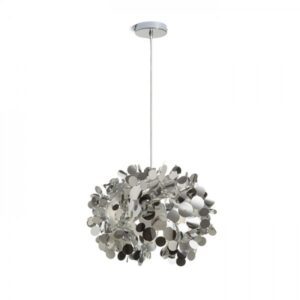 CONFETTI závesná  chrómová fólia 230V LED E27 15W