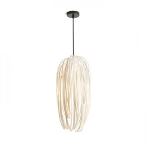 ZALA závesná biele PVC/čierna  230V LED E27 11W