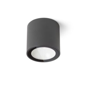SENZA R stropná antracitová číre sklo 230V LED 6W IP65  3000K