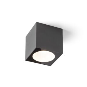 SENZA SQ stropná antracitová číre sklo 230V LED 6W IP65  3000K