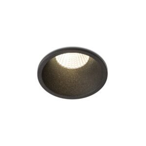 OWEN DIMM zápustná čierna 230V LED 7W 45° IP54 3000K – 1800K