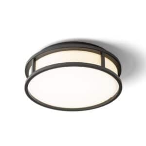 GRANDE LED 25 stropná opálové sklo/čierna 230V LED 12W IP44 3000K