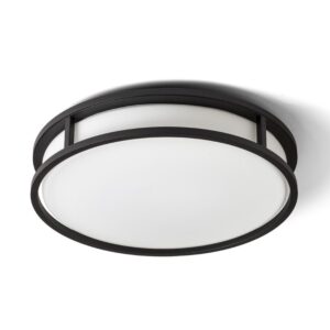 GRANDE LED 35 stropná opálové sklo/čierna 230V LED 24W IP44 3000K