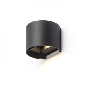 TITO R DIMM nástenná čierna  230V LED 2x3W IP65  3000K
