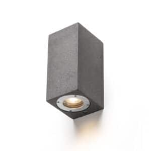 KANE II nástenná  betón/dekor tmavý granit 230V LED GU10 2x5W IP65
