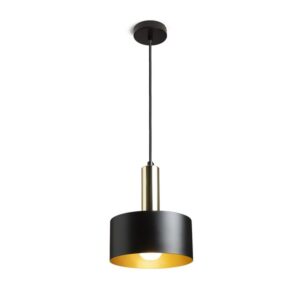 GIULIA 20 závesná čierna/zlatohnedá mosadz 230V LED E27 15W