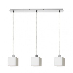 DADOS III 60 závesná  opálové sklo/chróm 230V LED E27 3x11W