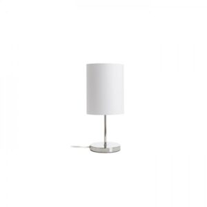 NYC/RON 15/20 stolná  Monaco holubia sivá/strieborné PVC/nikel 230V LED E27 15W