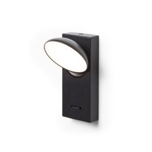 ELISEO nástenná čierna  230V LED 5W  3000K