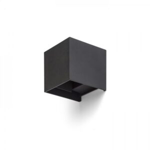 TITO SQ DIMM nástenná čierna 230V LED 2x3W IP65 3000K