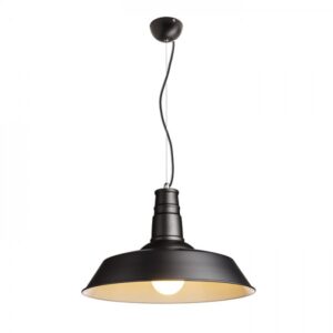 GOLDIE 46 závesná čierna/biela  230V LED E27 30W