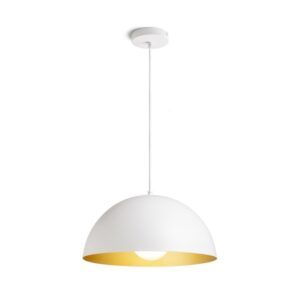 GLADYS 40 závesná biela/zlatá 230V LED E27 30W