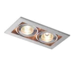 FIZZ II nakláňacia  hliník 12V GU5,3 2x50W