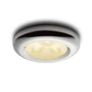 ESTA LED LED zápustná vr. ovládača  chróm 230V/350mA LED 3x1W  3000K