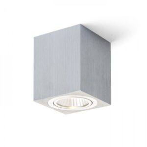 MAYO SQ stropná výklopná  česaný hliník 230V/700mA LED 9W 36°  2700K