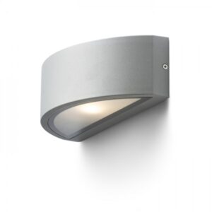 LESA nástenná striebornosivá  230V LED E27 15W IP54