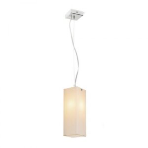 LUCIA 30×10 závesná  satinované sklo/chróm 230V LED E27 15W
