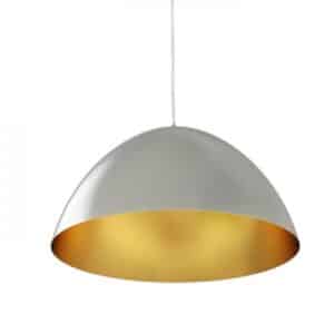 MERYLYN 48 závesná  česaný hliník/zlatý lak 230V LED E27 15W