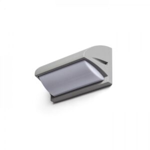 MORA nástenná striebornosivá  230V LED E27 15W IP54