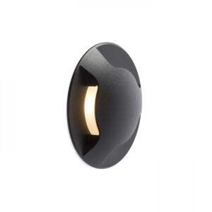 KICK III zápustná čierna  230V LED 3W IP54  3000K