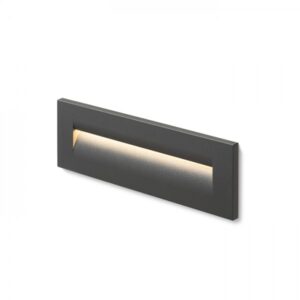 RASQ zápustná do steny antracitová  230V LED 8.5W IP65  3000K