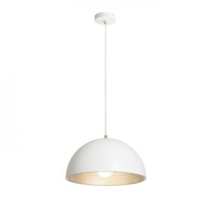 CARISSIMA 40 závesná matná biela/striebornosivá  230V LED E27 15W